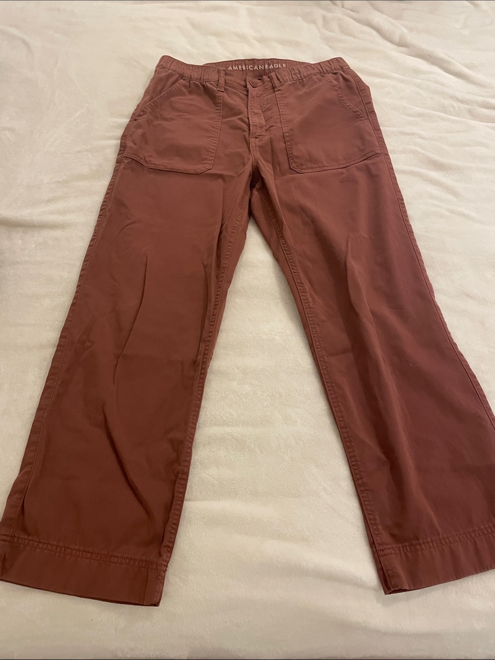 American Eagle Stretch Mid to High Rise Baggy Utility Pants